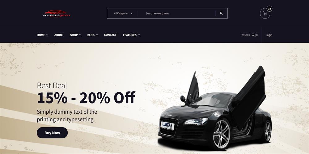 WheelSpot – Car Dealership, Automotive & Vehicle Sales HTML5 Template