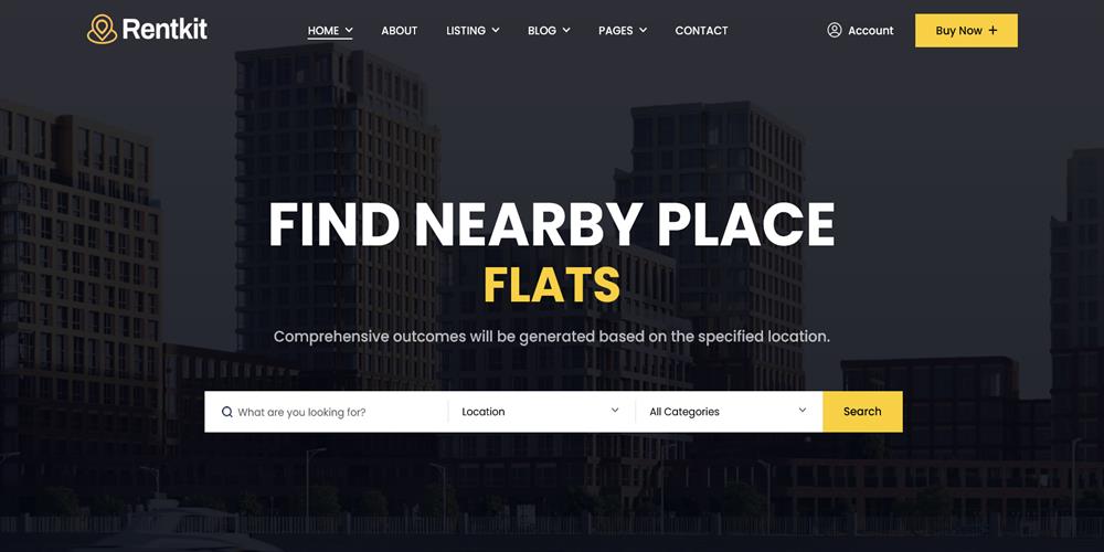 RentKit – Property Rental, Real Estate & Housing HTML5 Template