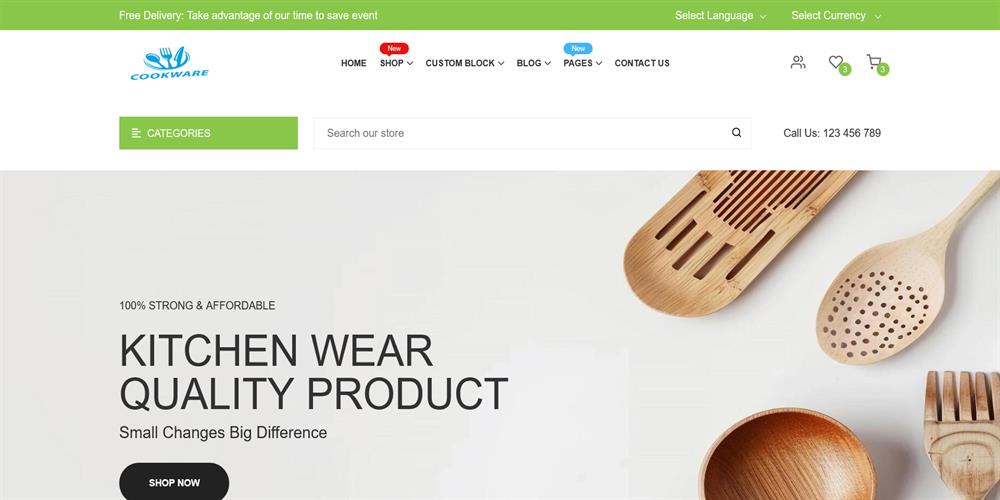 CookWare – Modern Crockery, Tableware & Kitchen Essentials HTML Template