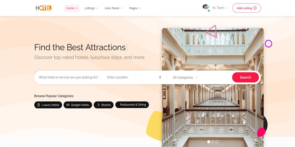 Hoteluxe – Luxury Hotel, Resort & Hospitality HTML Template