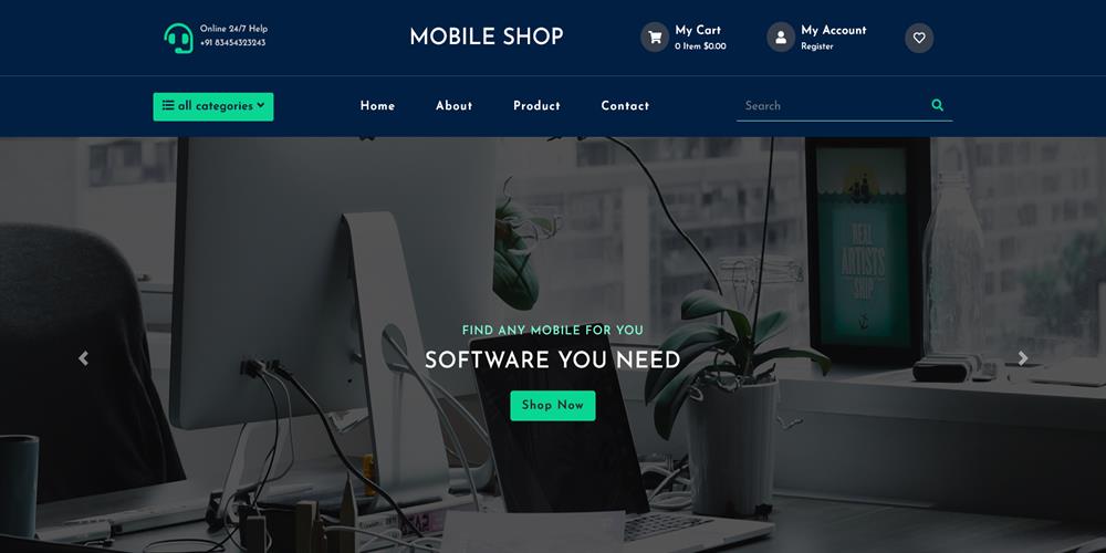 MobileShop – Smartphone, Gadget & Accessories Store HTML Template