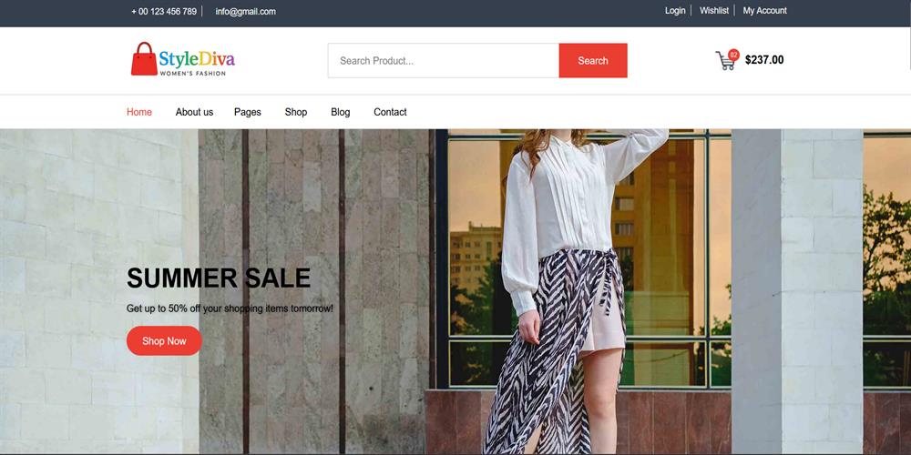 StyleDiva – Women’s Fashion, Accessories & Online Shopping HTML5 Template